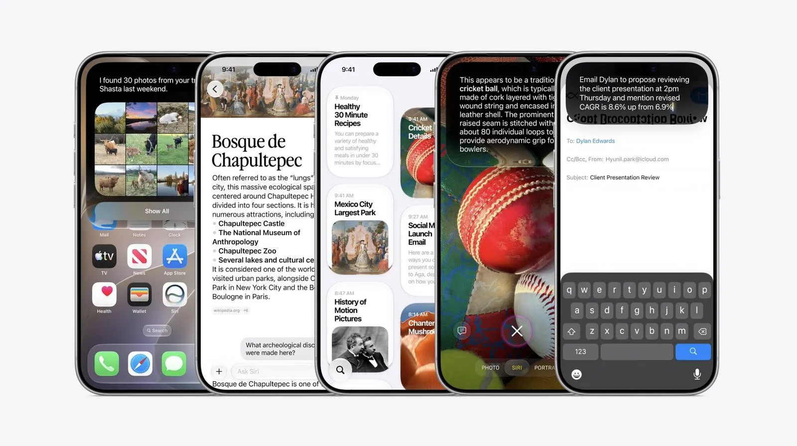 iPhone som visar det nya Siri AI-gränssnittet i iOS 27