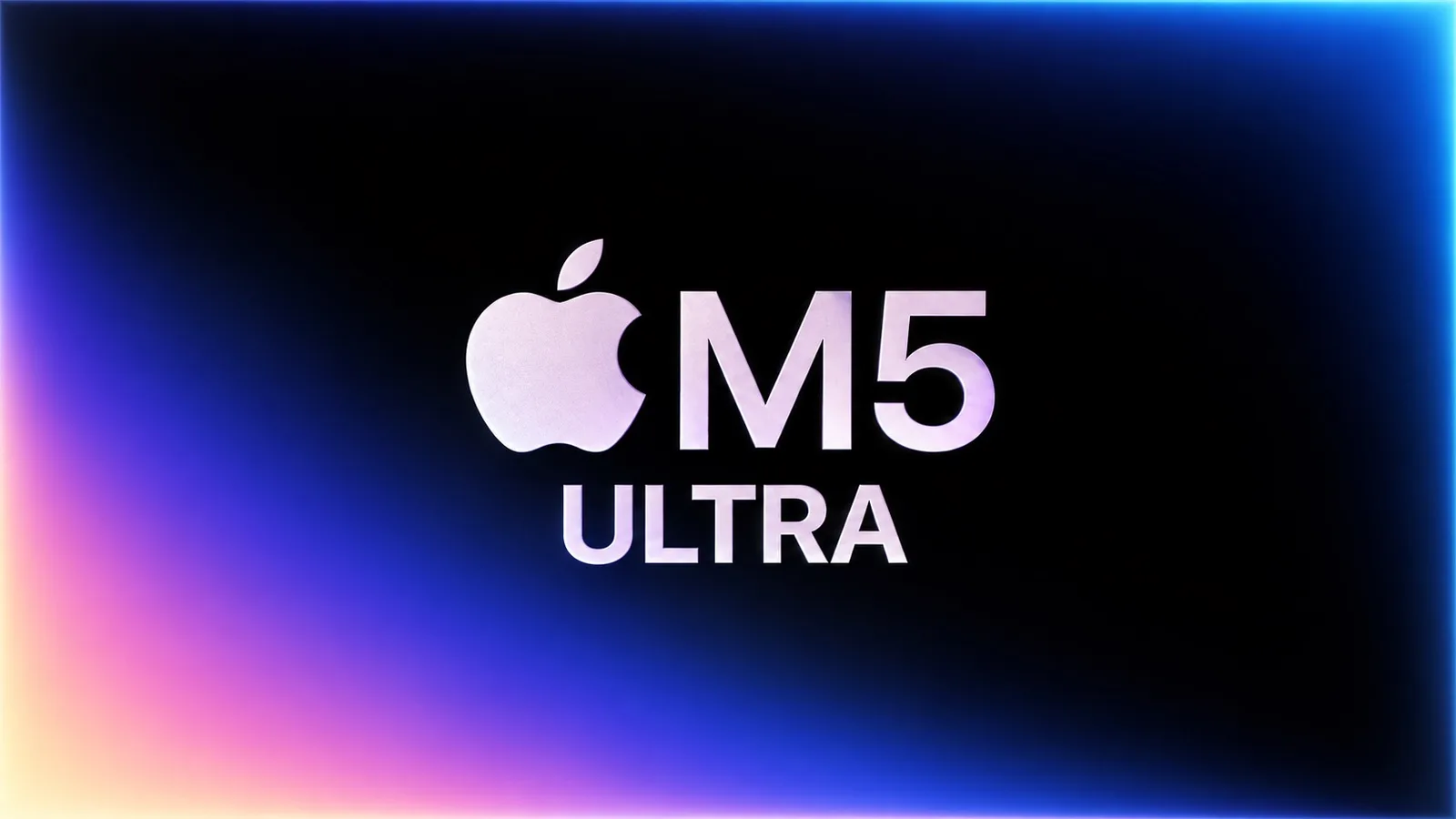 Apple Mac Studio-dator på ett skrivbord, den första enheten som levereras med M5 Ultra-chippet