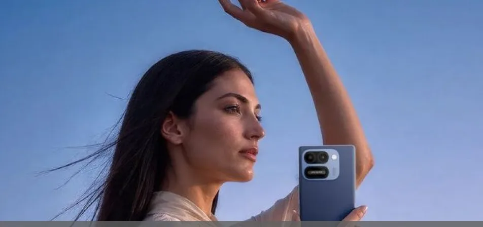 Lava Virat Curve smartphone showing its curved AMOLED display and rear Mini Display