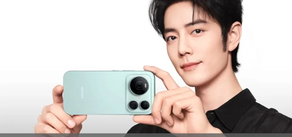 Honor Magic9 series phone previewing ARRI cinematic video filters