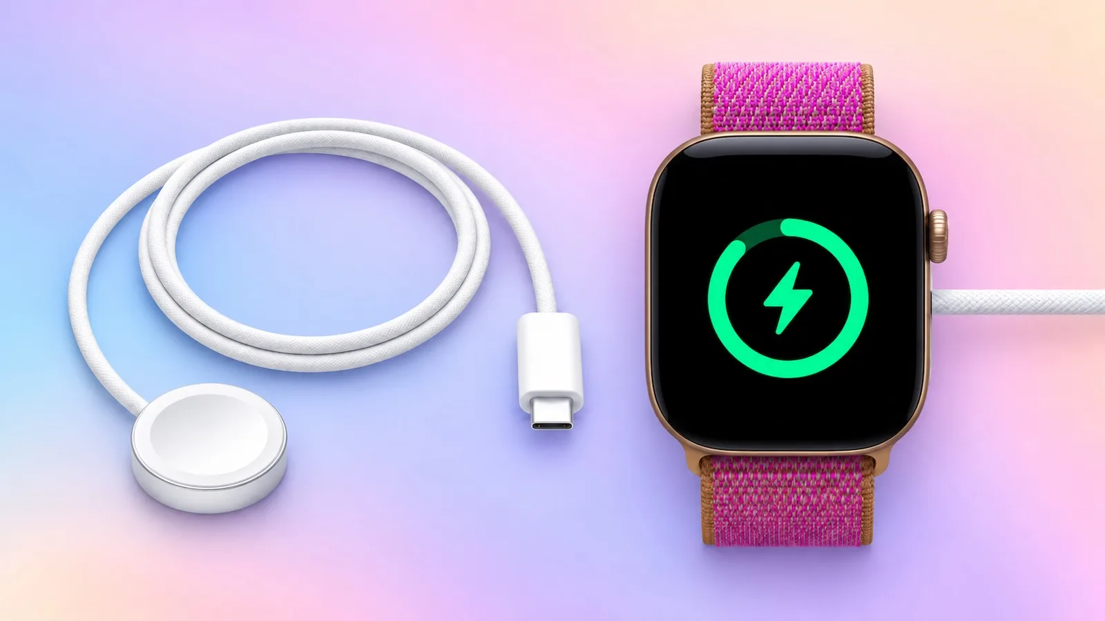 Apple Watch Magnetic Fast Charger with USB-C cable