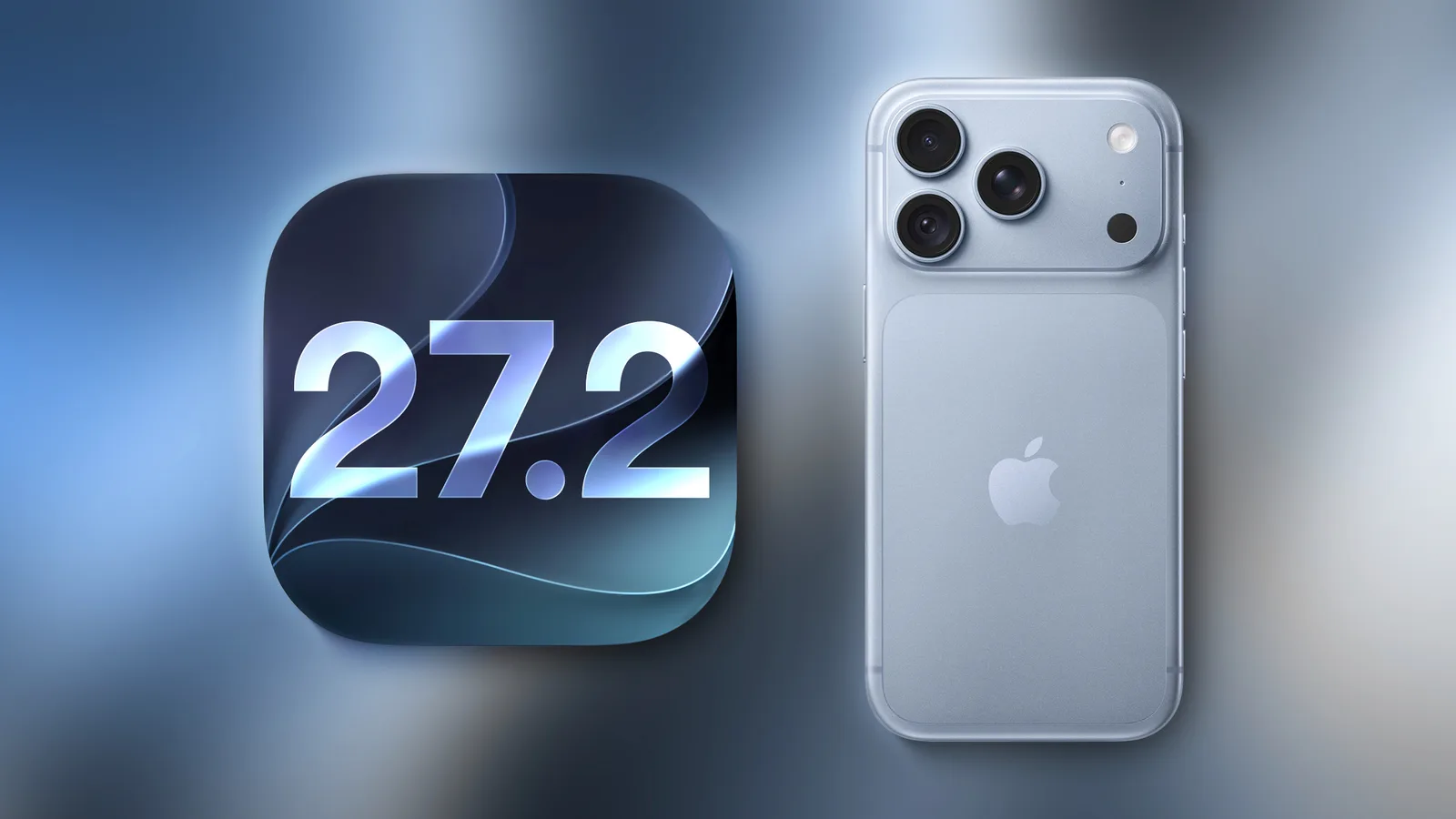 Apple iPhone Duo bredvid en skärm med en iOS-programvarubeta