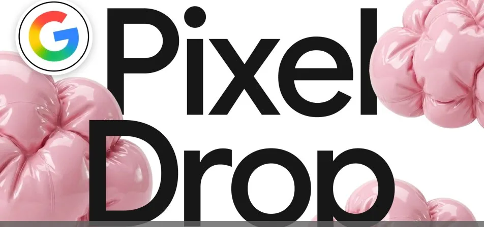 Google Pixel phone displaying the September Pixel Drop features