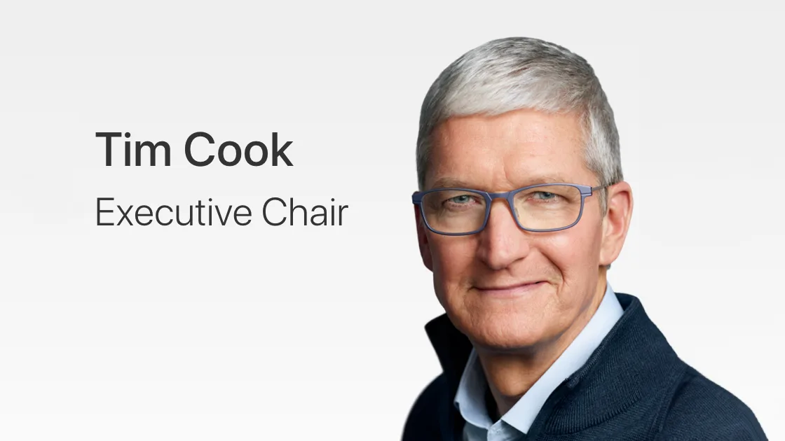 Tim Cook at a formal event representing Apple