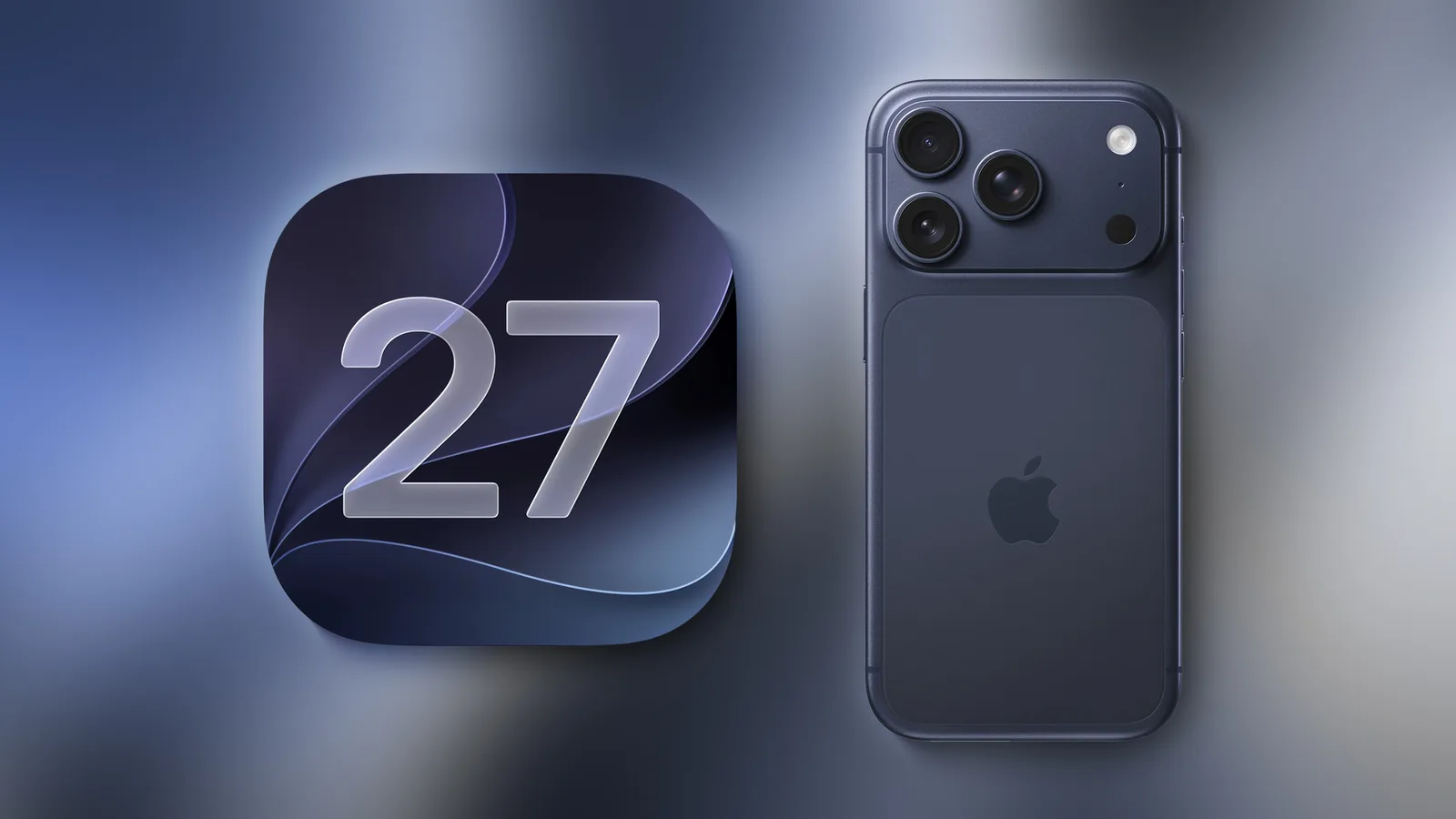 iPhone displaying the iOS 27 software update screen in Settings