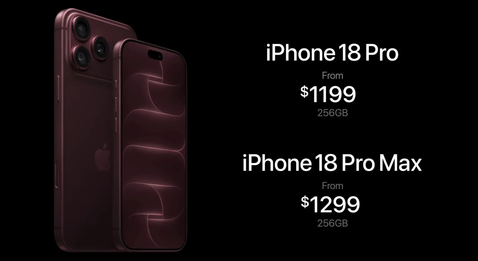 iPhone-18-Pro-Modelle in einem Apple Store ausgestellt