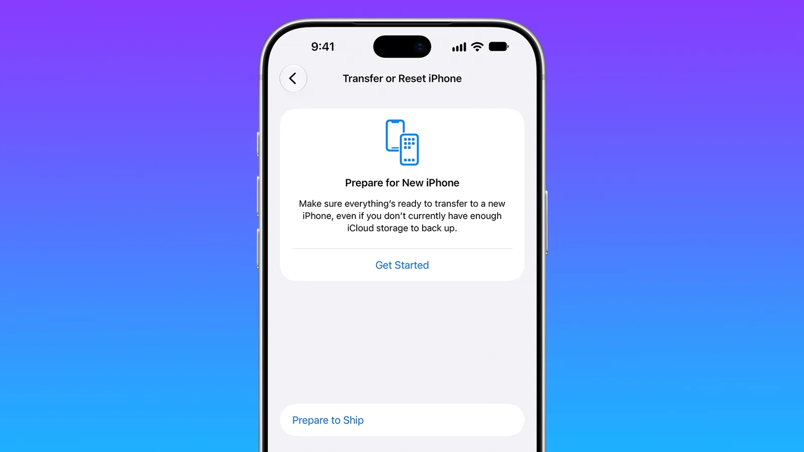 配送準備オプションを表示したiPhone 18 Pro Maxの設定アプリ
