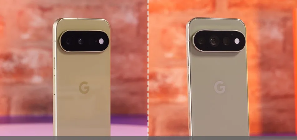 Google Pixel 11 ja Pixel 11 Pro -älypuhelimet vierekkäin
