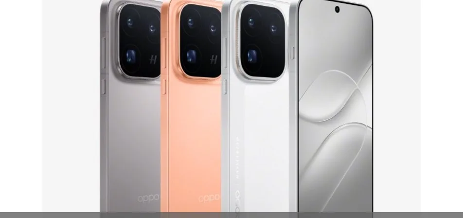 Oppo Find X10 Pro Max-smartphone som visar sitt bakre kamerasystem