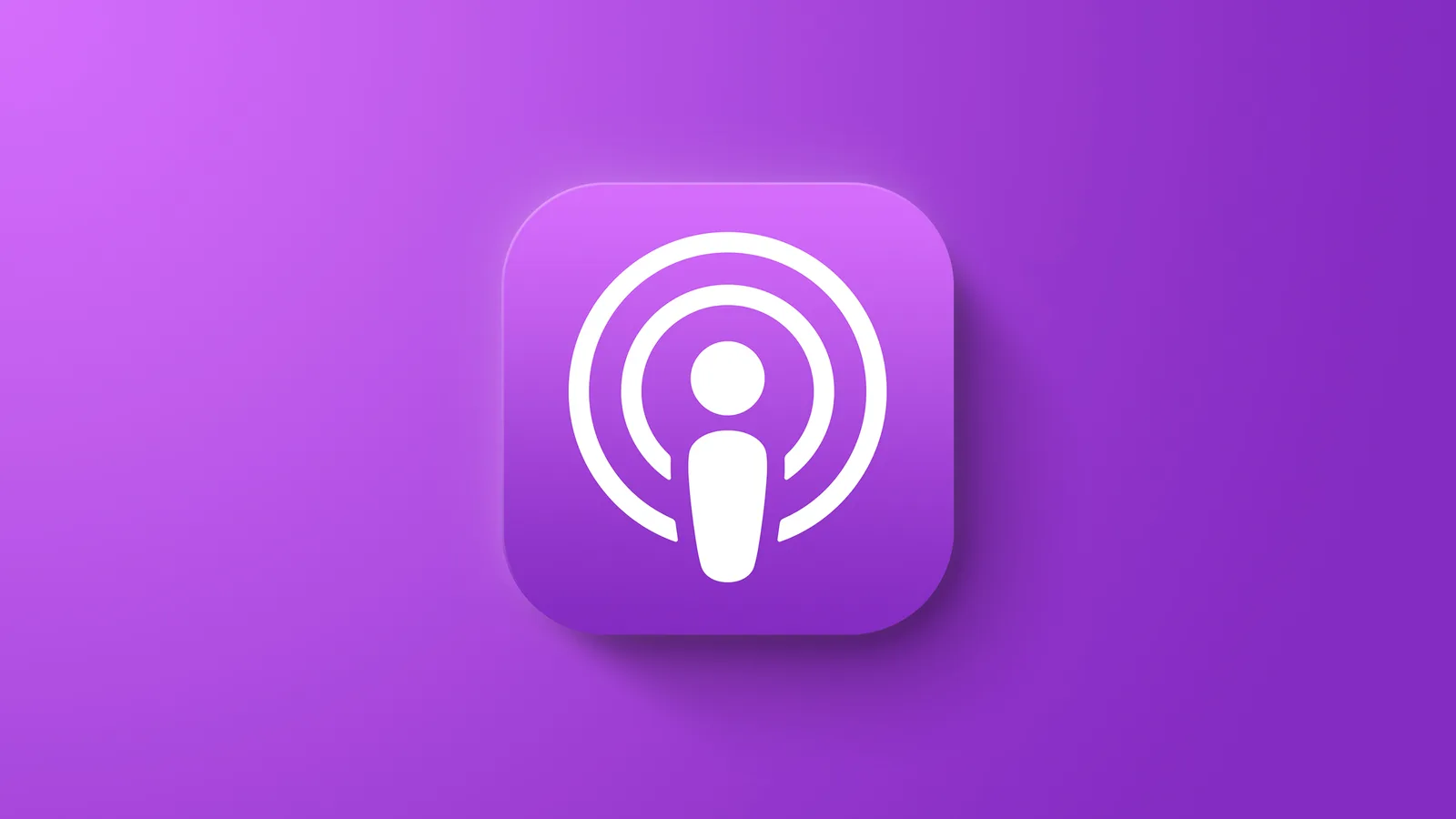 Apple Podcasts-prenumerationsgränssnitt med videoinnehåll på en Apple-enhet