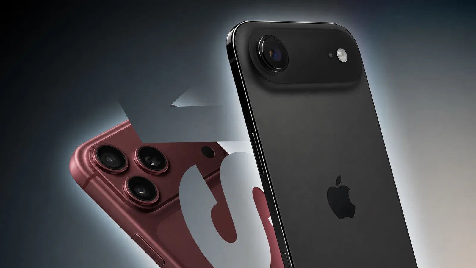 iPhone Air og iPhone 18 Pro vist side ved side
