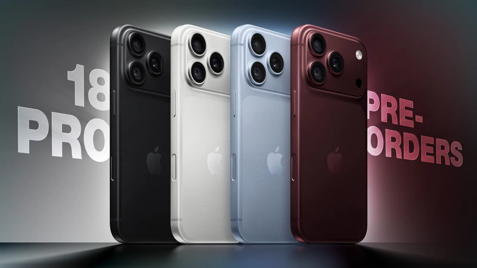 iPhone 18 Pro and iPhone 18 Pro Max shown from the rear with triple-camera systems