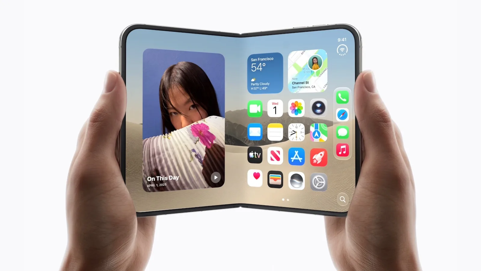 iPhone Duo plegable de Apple antes de su supuesto lanzamiento en octubre