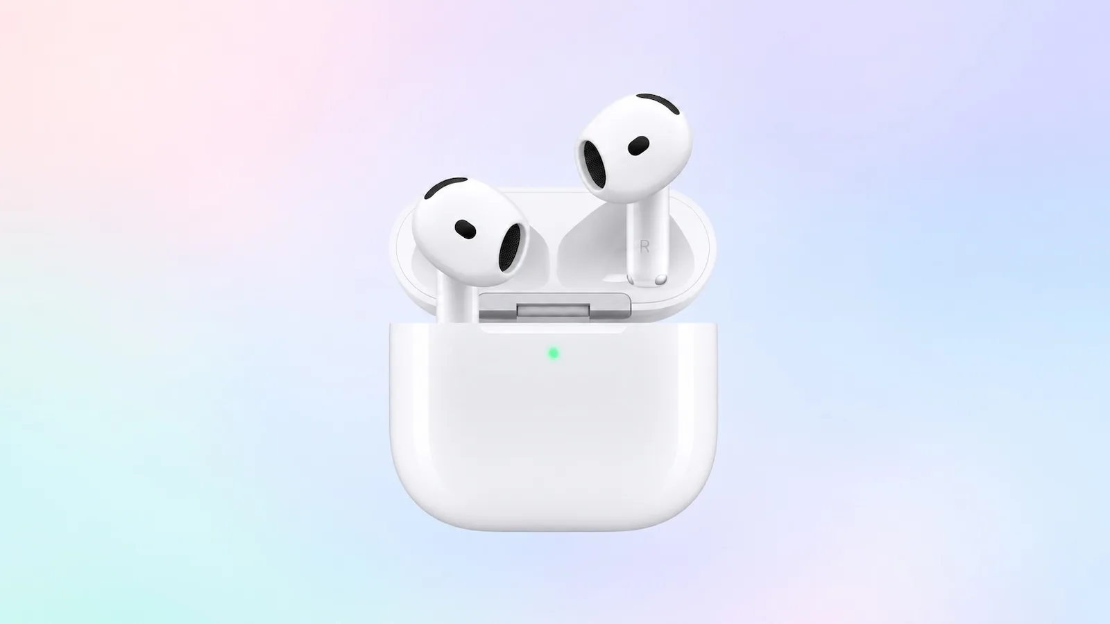Apple AirPods 5 with charging case shown against a white background