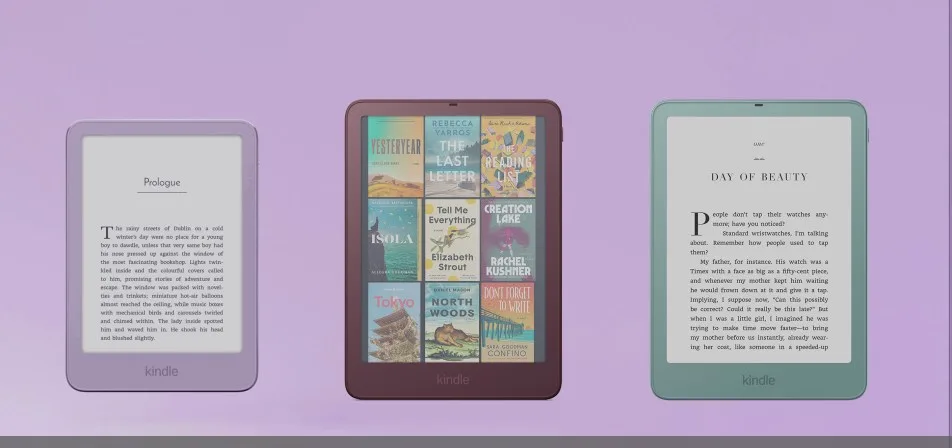 Amazonの新しいKindle、Kindle Paperwhite、Kindle Colorsoft電子書籍リーダー
