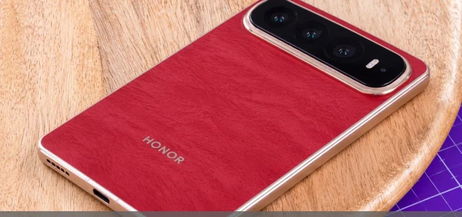 Image conceptuelle d’un smartphone pliable grand format Honor ouvert sur son grand écran interne