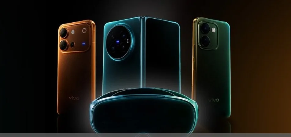 Nebula Tealのvivo X Fold6とMixed Realityヘッドセット