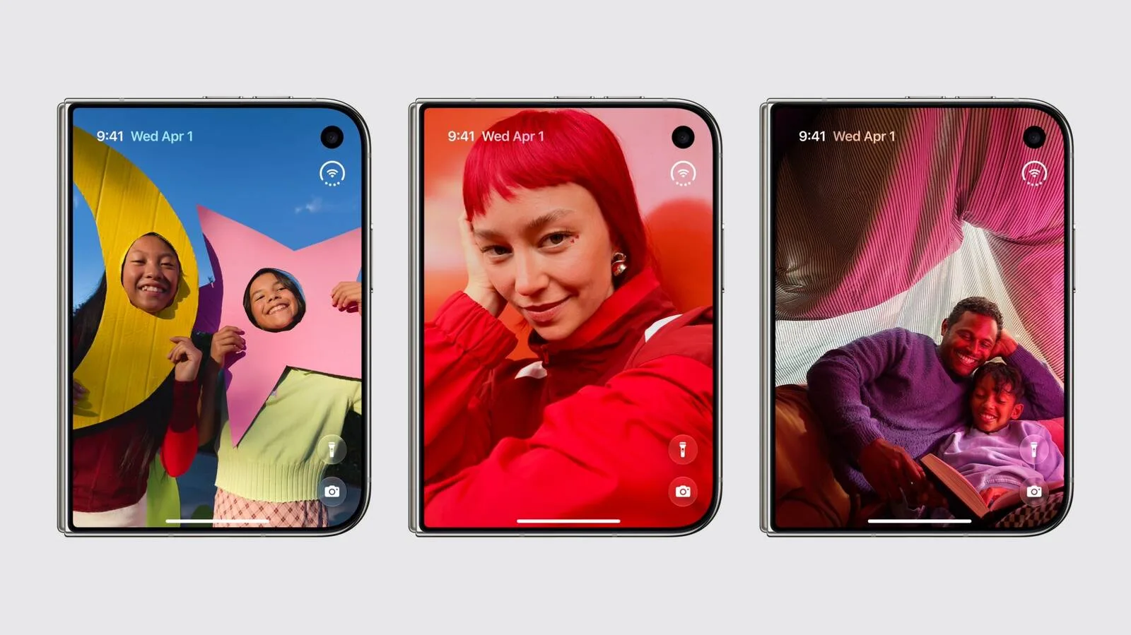 Apple iPhone Duo shown from the front and rear highlighting its camera and display