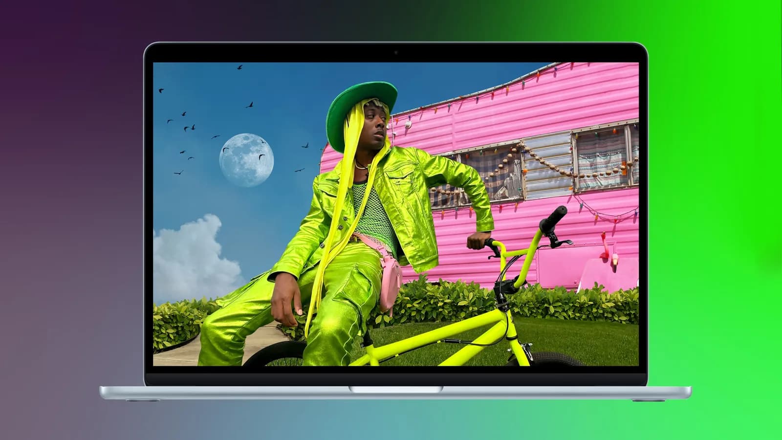 MacBook Air, MacBook Pro, Mac mini y Mac Studio de Apple juntos