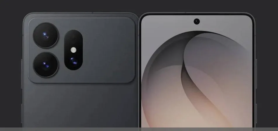 CAD-based render of the Samsung Galaxy S27 Ultra showing a rearranged rear camera layout