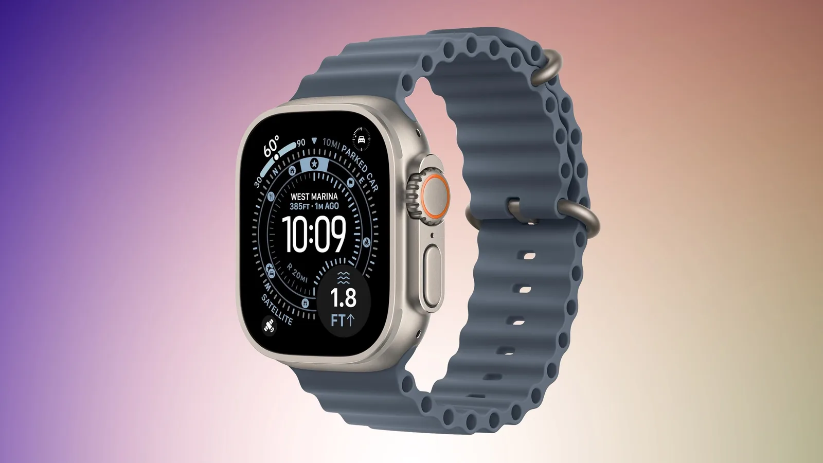Modèles Apple Watch Ultra avec bracelets Ocean et Milanese Loop