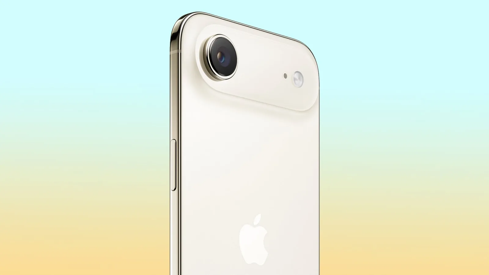 iPhone Air ved siden av MagSafe Battery-tilbehøret