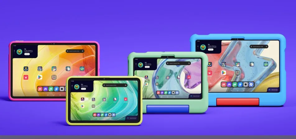 Amazon Kids -tabletit suojakuorissa: 8,7 ja 11 tuuman mallit
