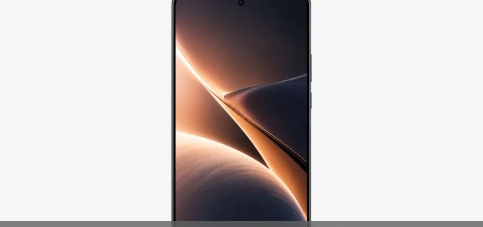 Illustration du smartphone Oppo Reno X à écran large supposé, avec une large dalle 16:9