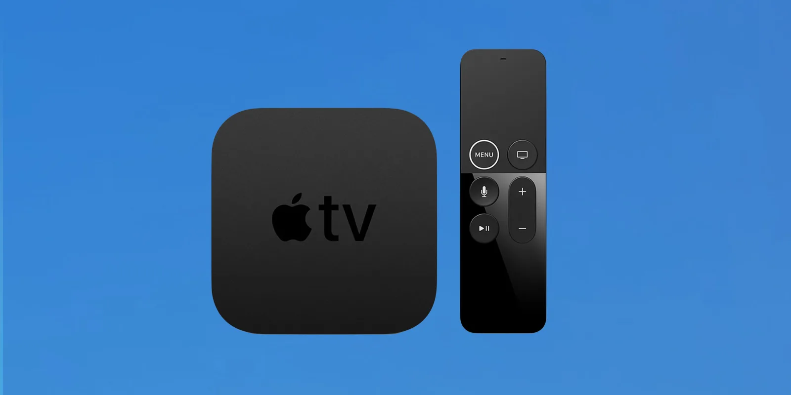 Apple TV 4K der ersten Generation neben seiner Fernbedienung