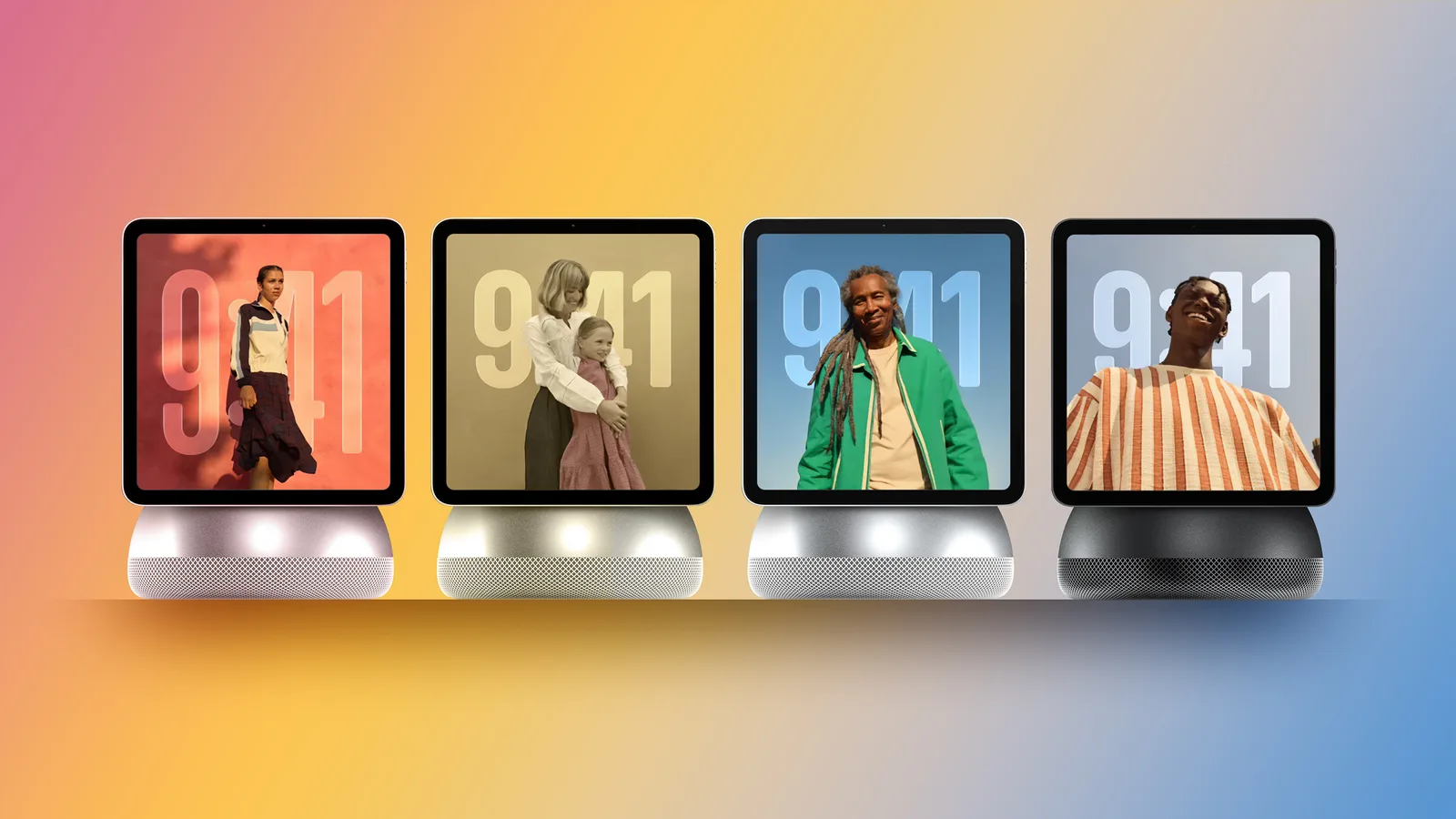 Applen älykotikeskittimen konsepti HomePod- ja iPad-laitteiden rinnalla