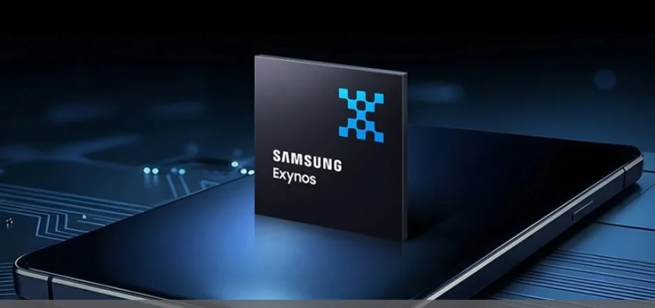 Chip procesador Exynos de Samsung que representa la rumoreada estrategia de chipsets del Galaxy S27