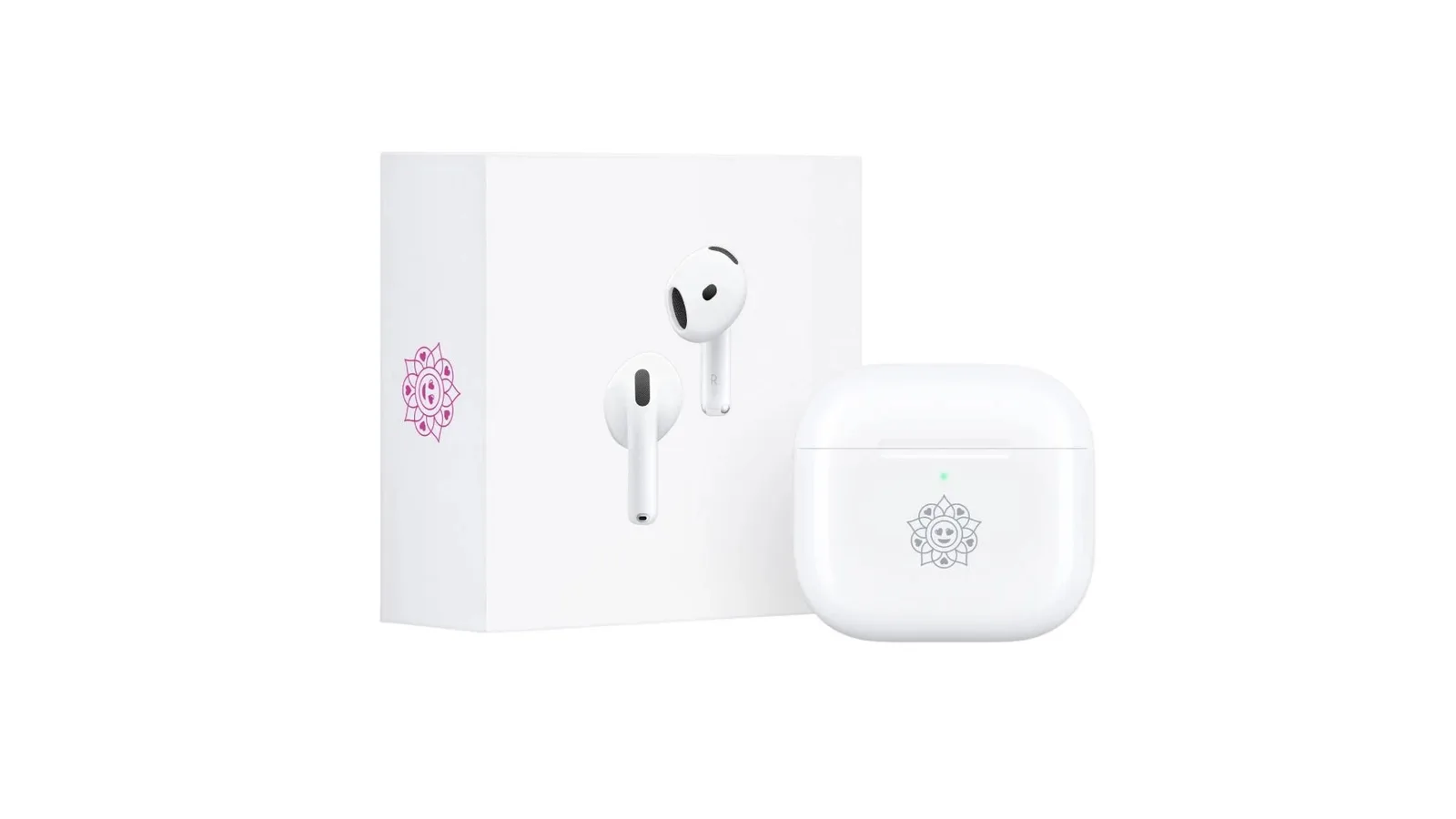 Custodia degli AirPods 5 in edizione limitata con incisione rangoli dedicata a Diwali