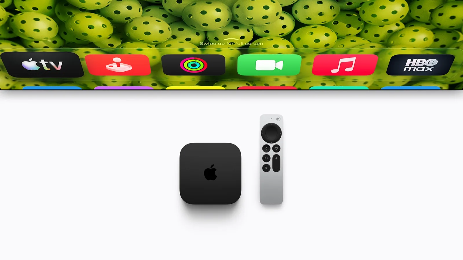 Fjärde generationens Apple TV 4K med sin uppdaterade Siri Remote