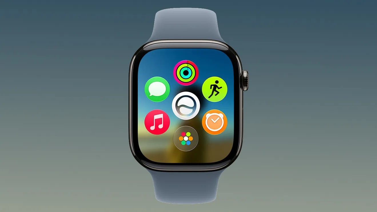 Apple Watch displaying the new Siri Modular watch face in watchOS 27