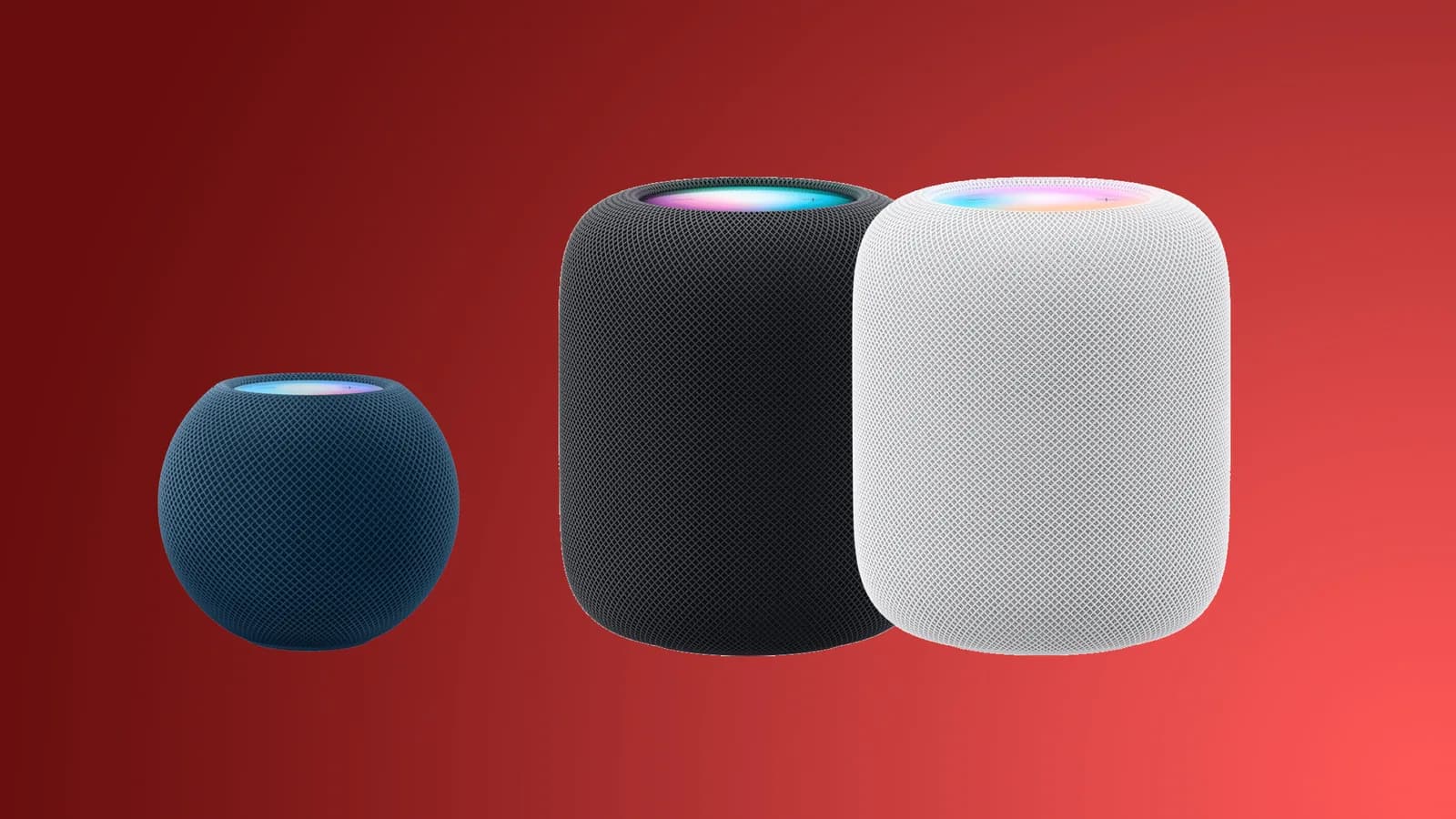 Applen HomePod-älykaiutin pöydällä vastaanottamassa ohjelmistopäivitystä