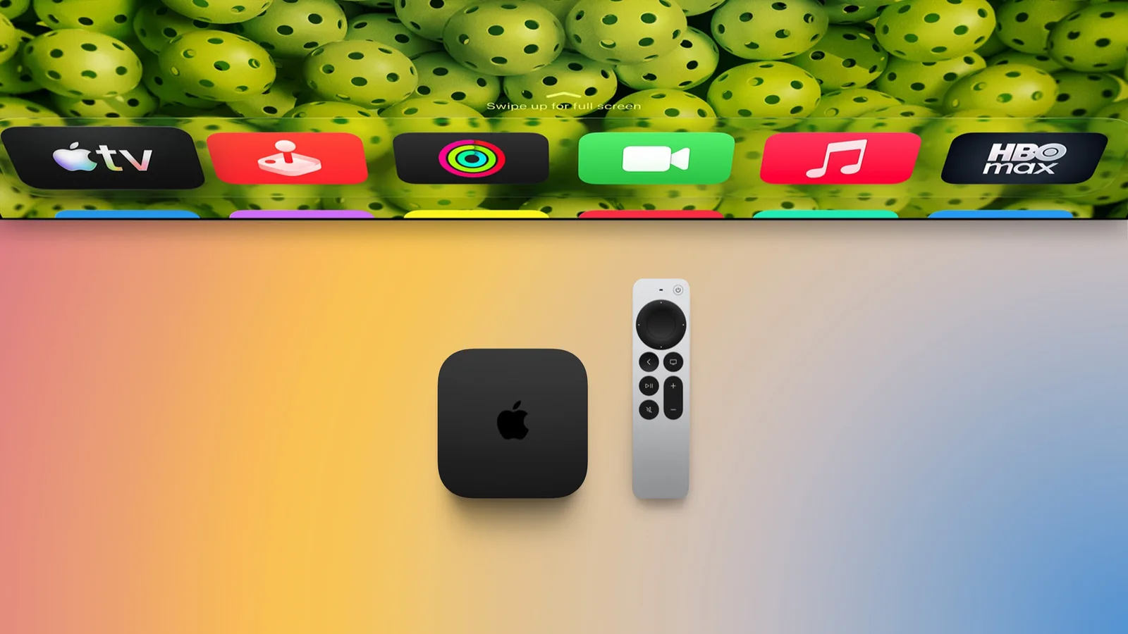 Apple TV 4K i fjärde generationen med Siri Remote bredvid 2022-modellen