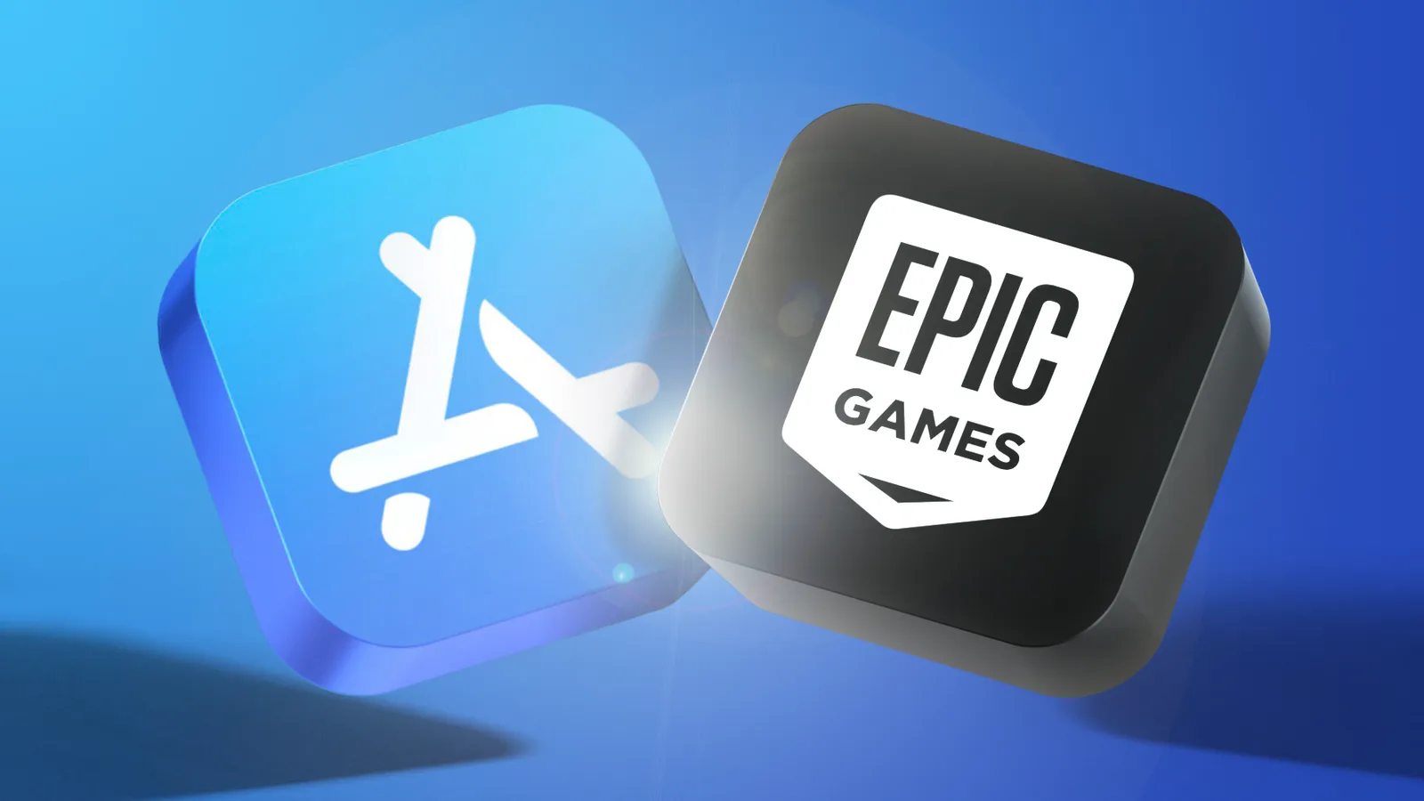 Apple App Store logo displayed on an iPhone screen